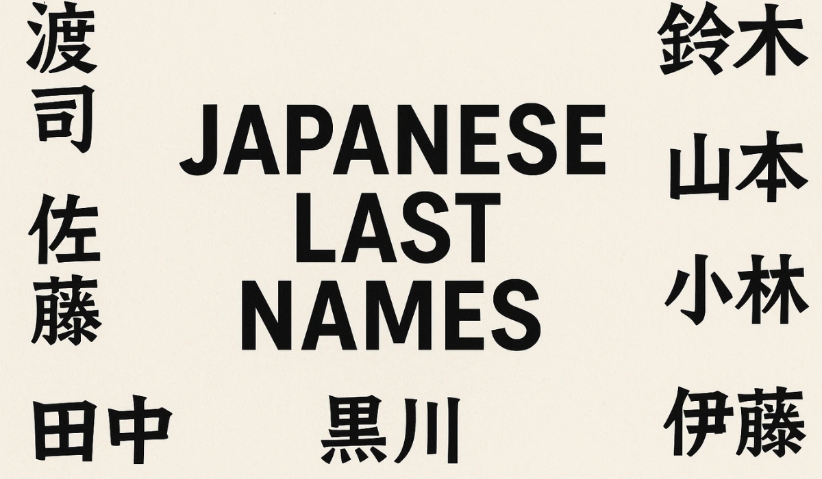 Japanese Last Names