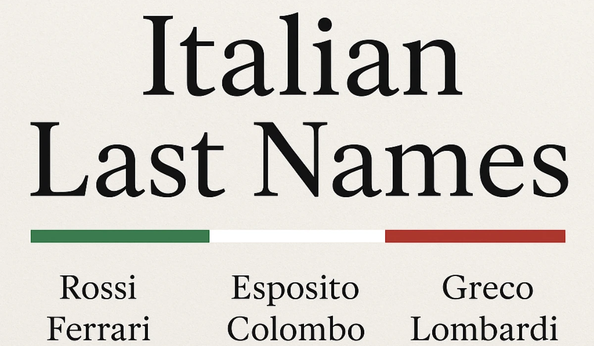 Italian Last Names