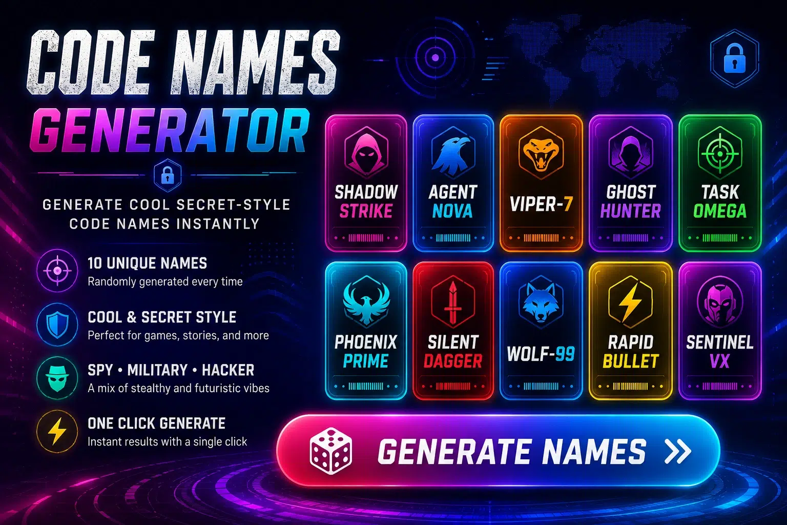 Code Names Generator