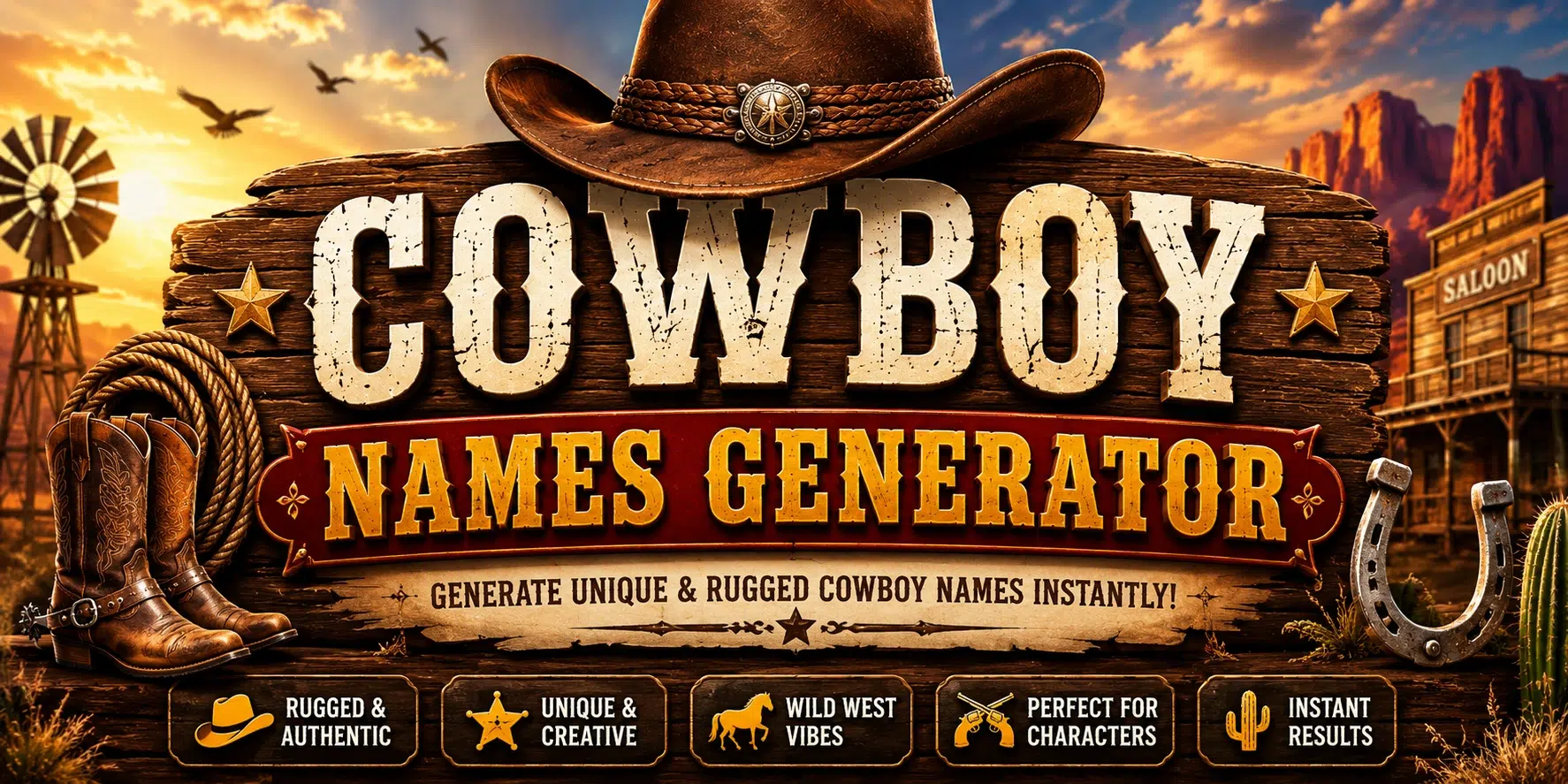 Cowboy Names Generator