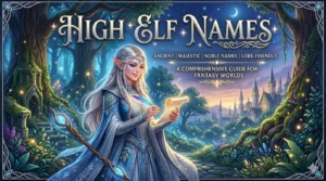 High Elf Name Generator