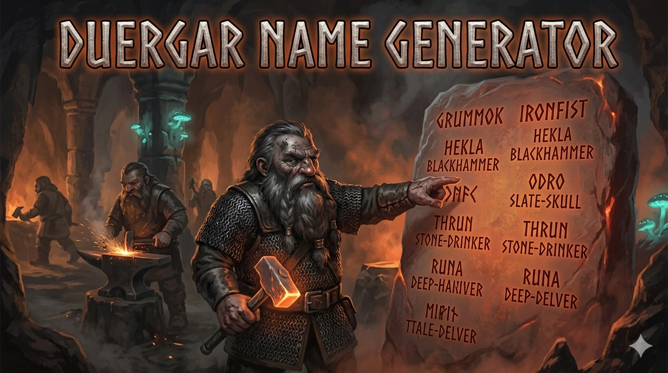 Duergar Name Generator