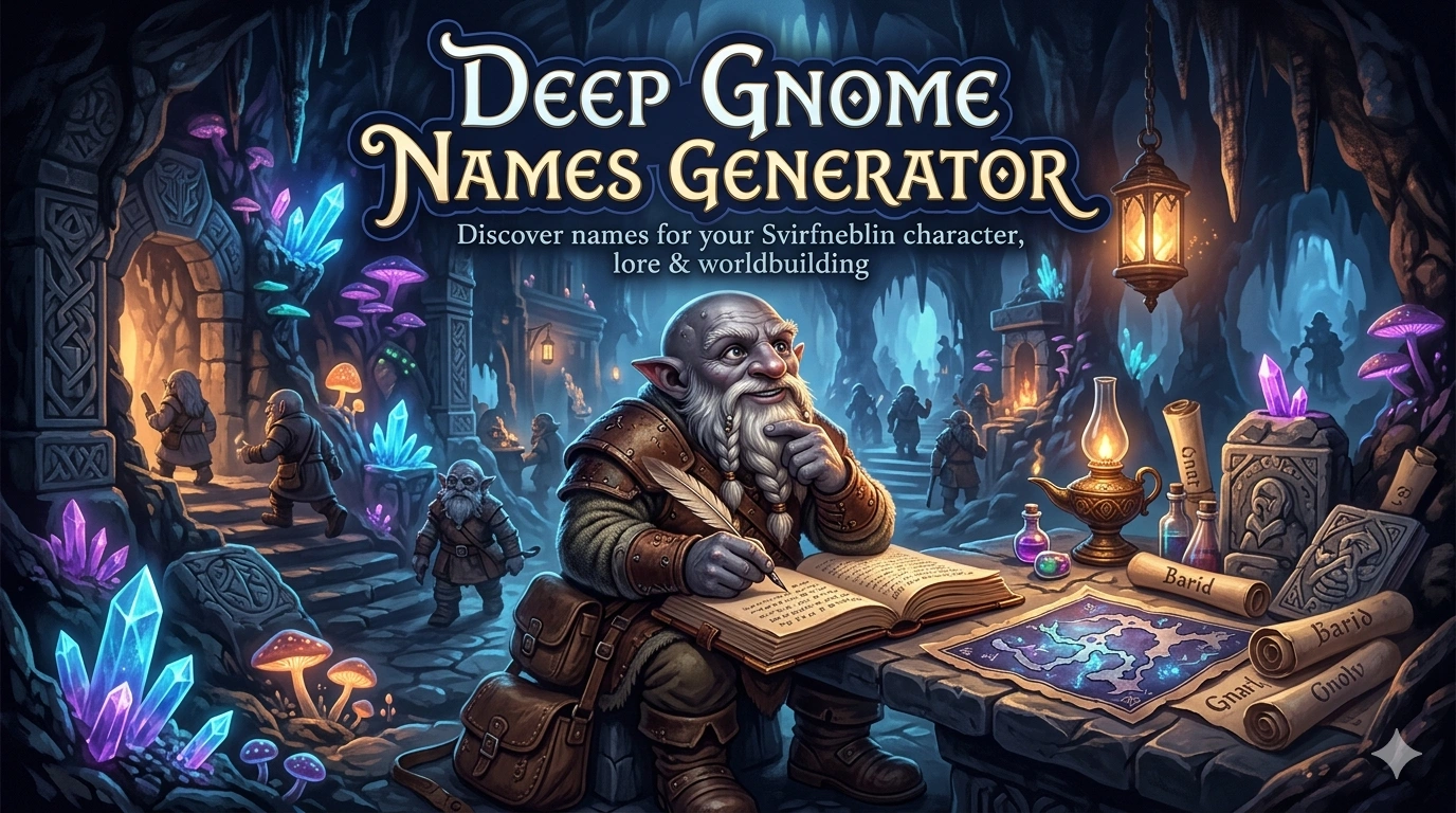 Deep Gnome Name Generator