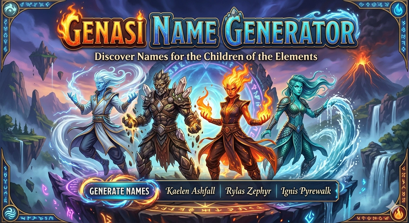 Genasi Name Generator