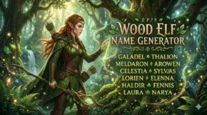 Wood Elf Name Generator