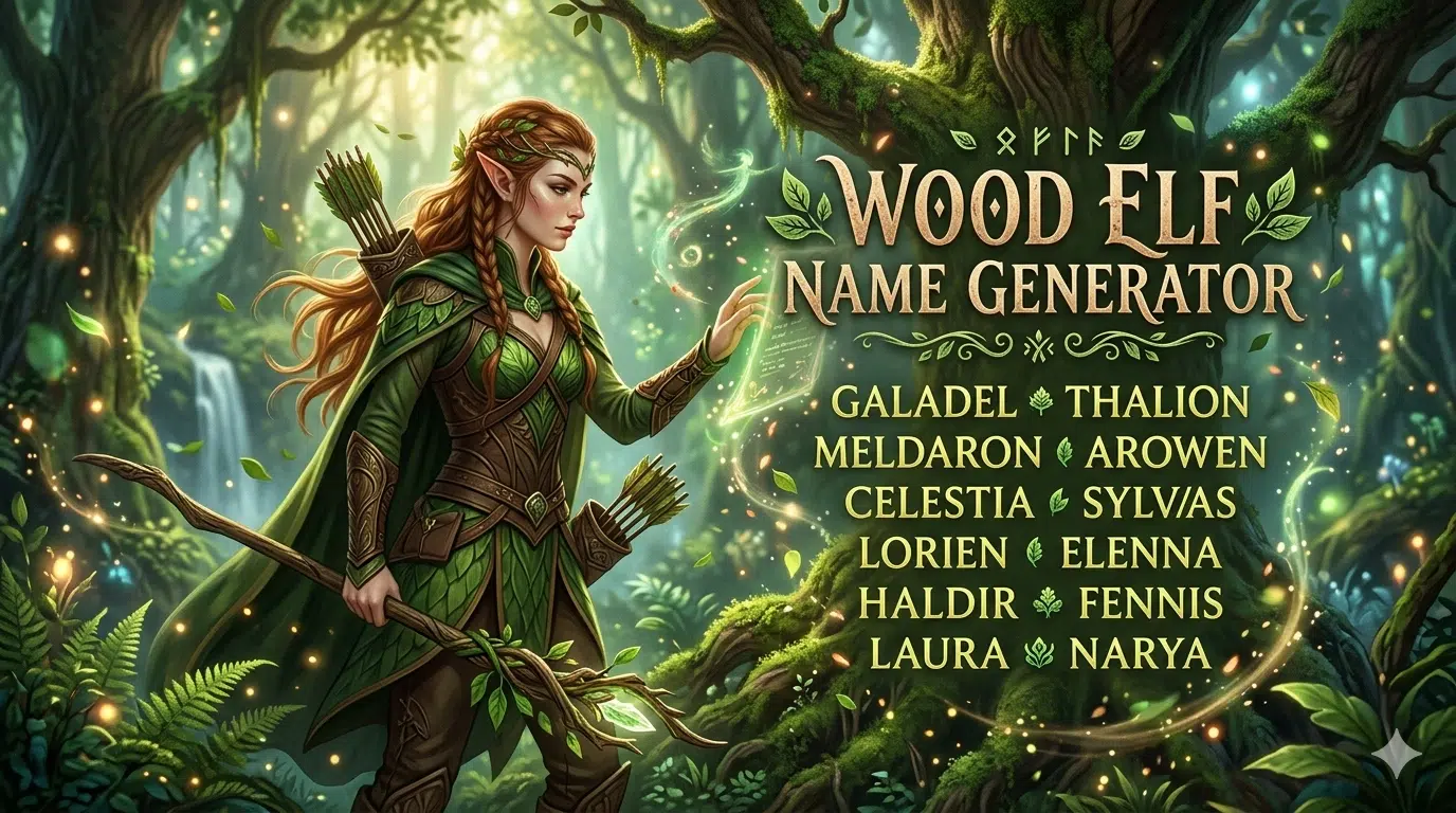 Wood Elf Name Generator