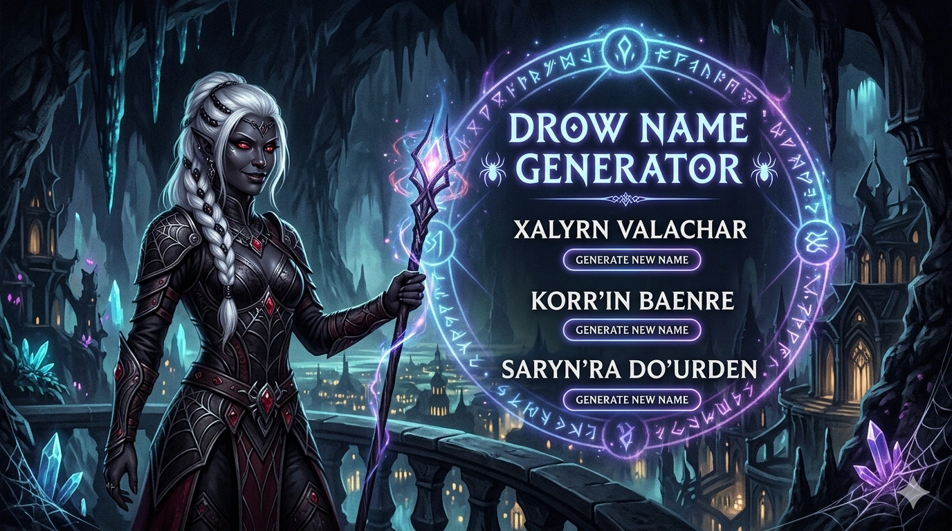 Drow Name Generator