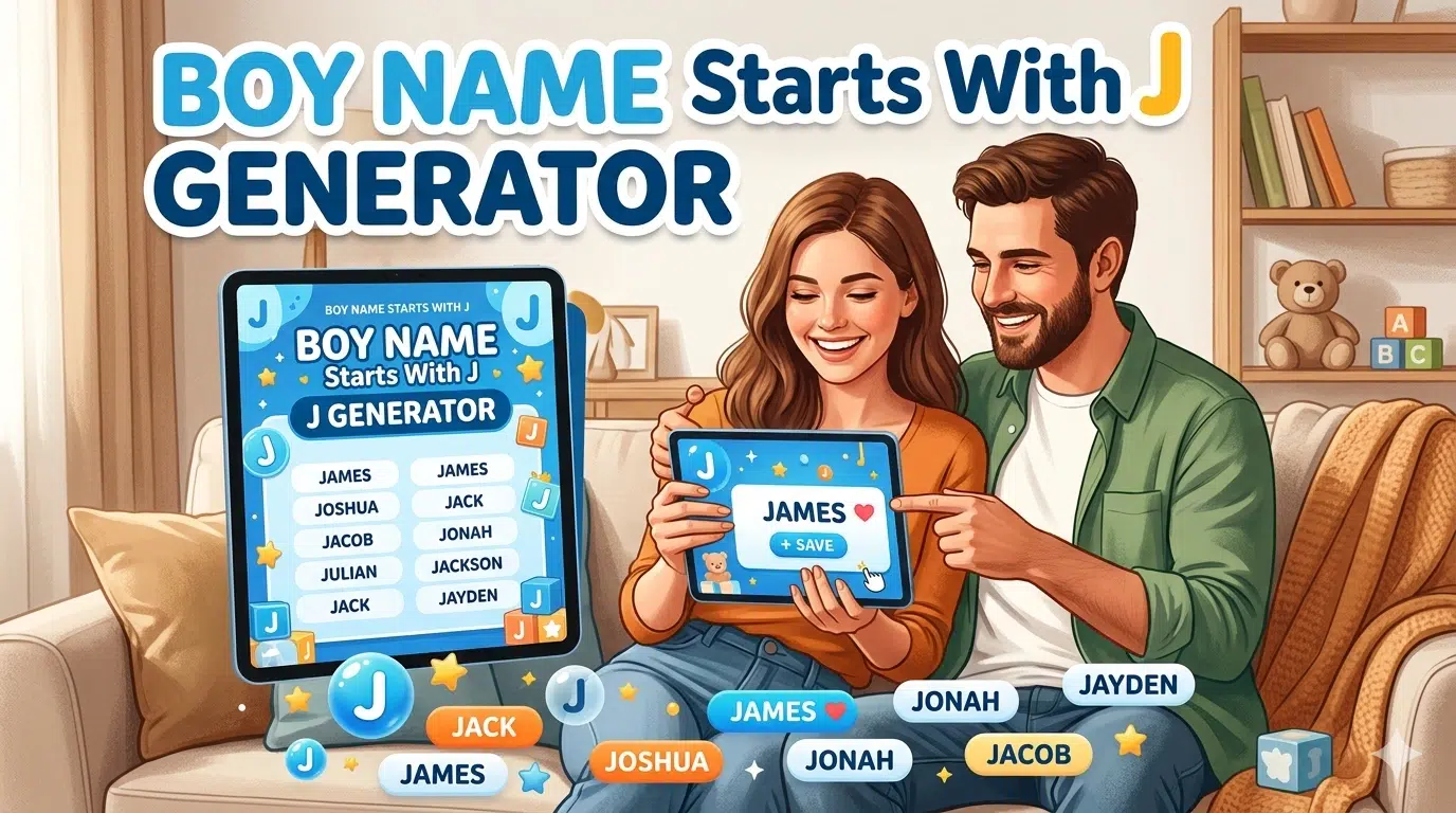 Boy Name Starts With J