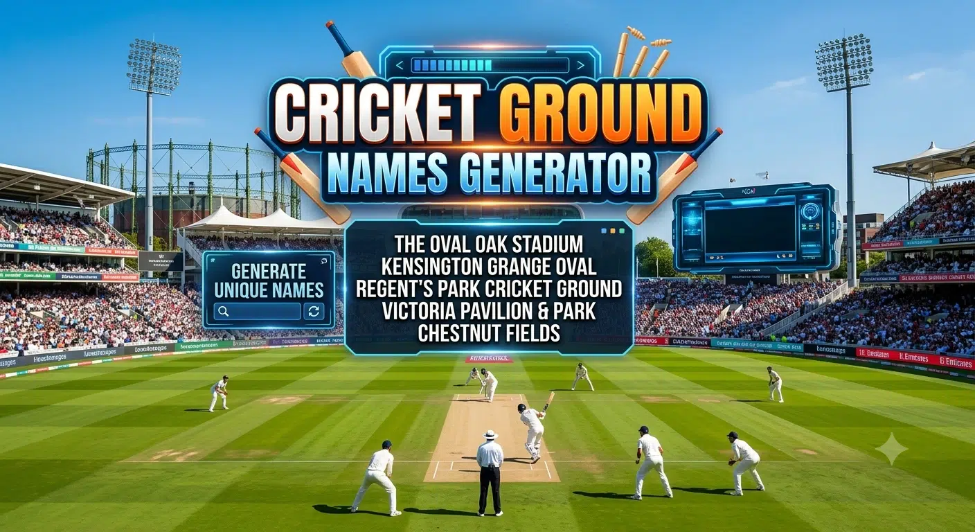 Cricket Ground Names Generator