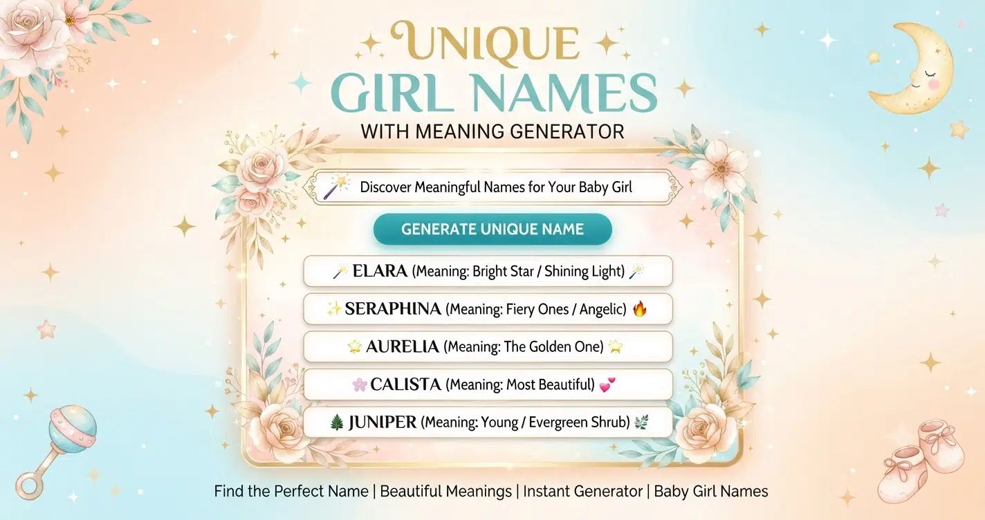 Unique Girl Names With Meaning
