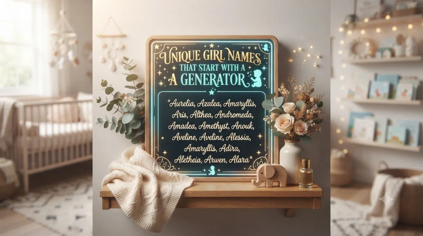 Unique Girl Names That Start With A