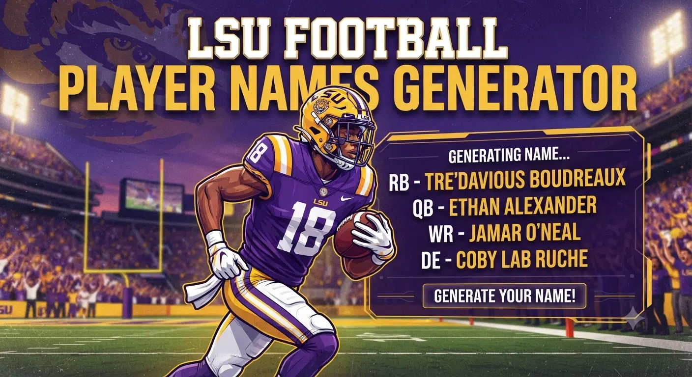 LSU Football Player Names
